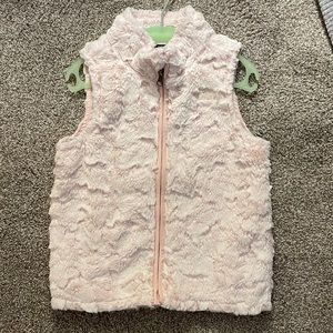 North Face light Pink super soft zippered vest (still warm)